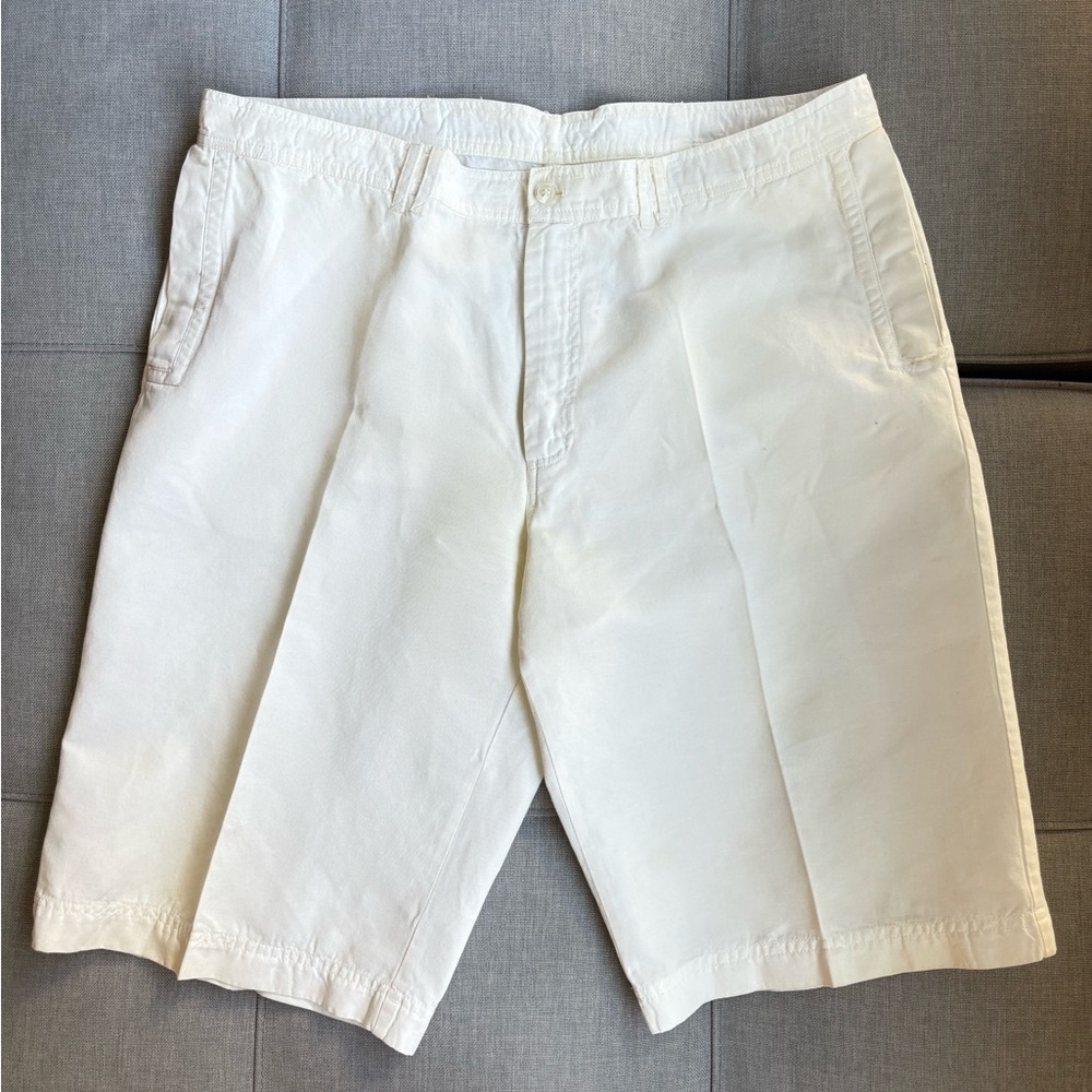 Ermenegildo Zegna Linen Blended Cotton Dressy Shorts